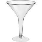 Amscan Clear Jumbo Martini Drinkware Set - 25 oz., 10 (4 Pcs.) - Perfect  for Parties, Gifts & Home Entertaining