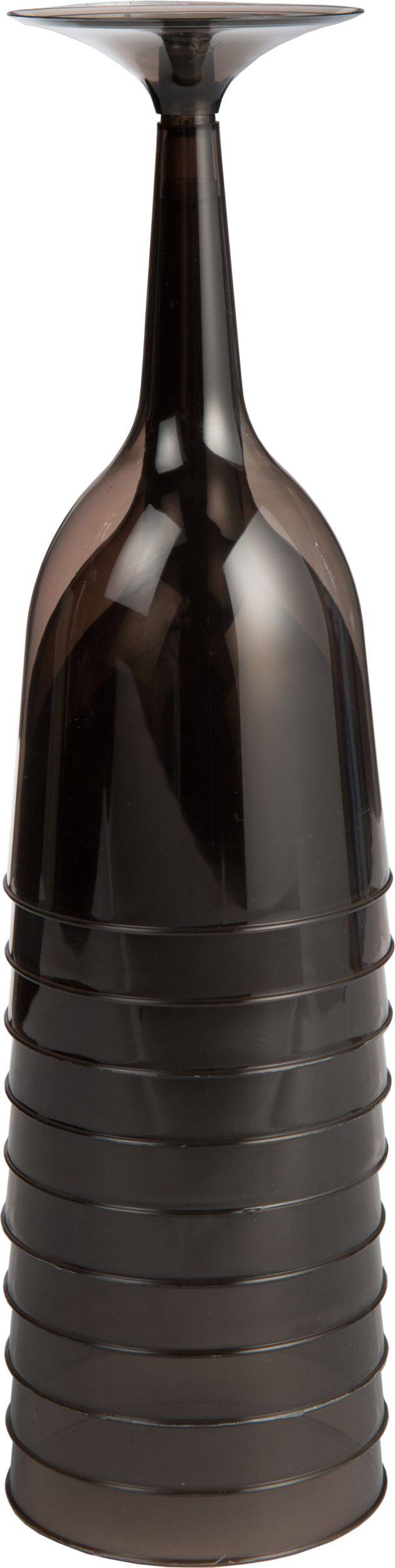 Big Party Pack Plastic Reusable Wine Glasses, Blue, 10-oz, 20-pk, for Baby Shower/Gender Reveal/Summer Party Front_Flat