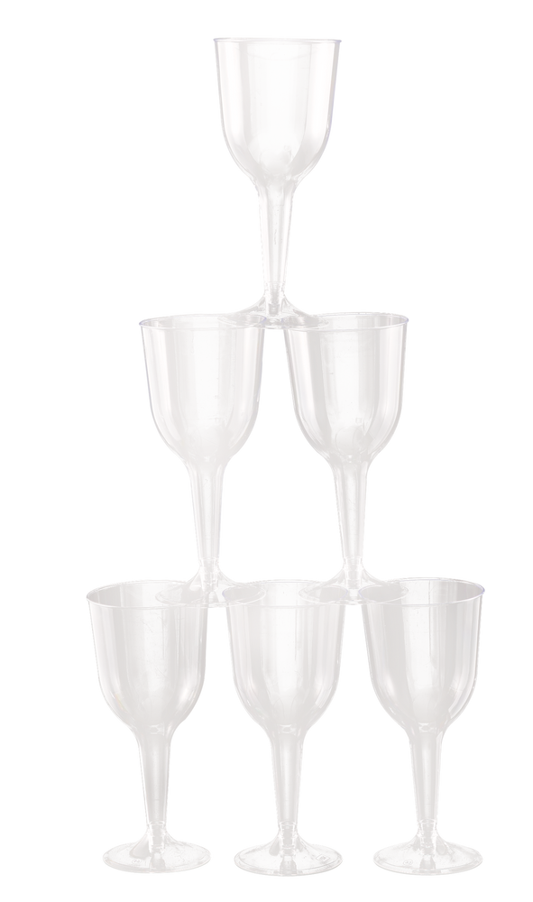 Big Party Plastic Wine Glasses, Birthdays, Showers, More, Clear, 10-oz,  20-pk