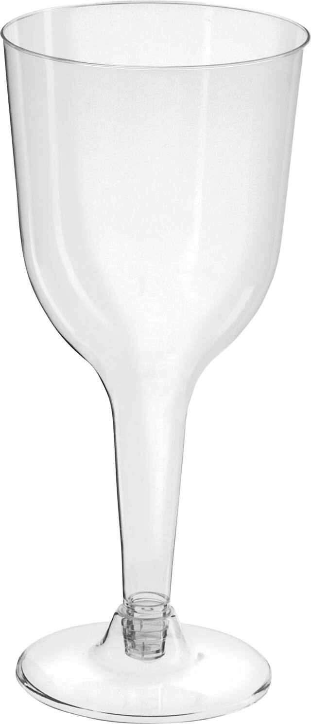 Verres à vin en plastique, anniversaires, fêtes prénatales, plus, transparent, 10 oz, paq. 20 Front_Elevated