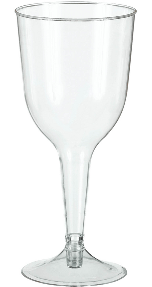 Big Party Plastic Wine Glasses, Birthdays, Showers, More, Clear, 10-oz,  20-pk