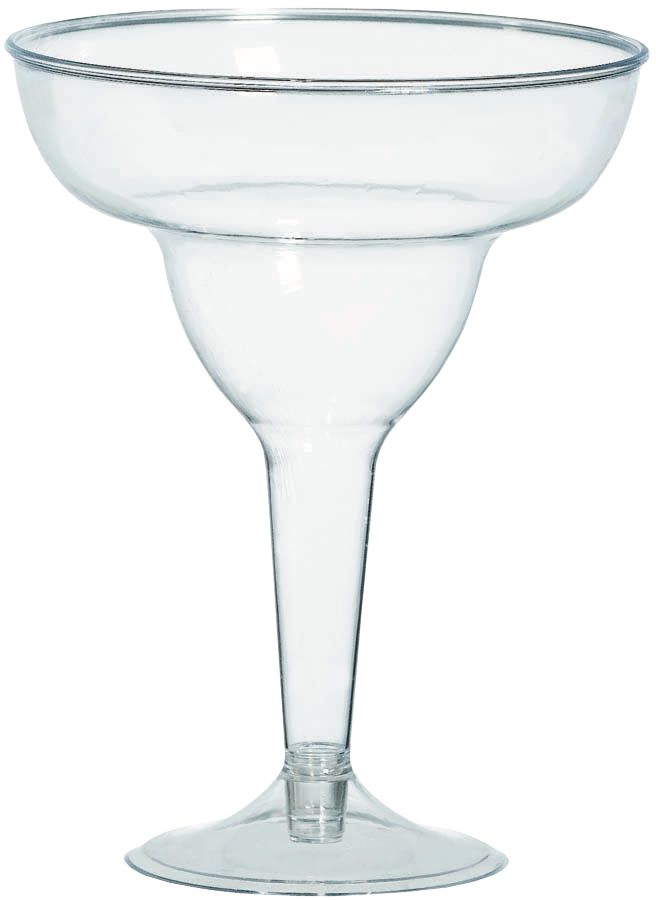 Big Party Pack Plastic Reusable Margarita Glasses, Clear, 11-oz, 20-pk, for Christmas/Thanksgiving/New Year's Eve/Birthday Party Front_Elevated