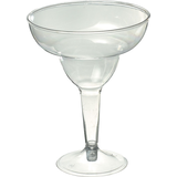 Big Party Pack Plastic Reusable Margarita Glasses, Clear, 11-oz, 20-pk, for Christmas/Thanksgiving/New Year's Eve/Birthday Party Front_Elevated