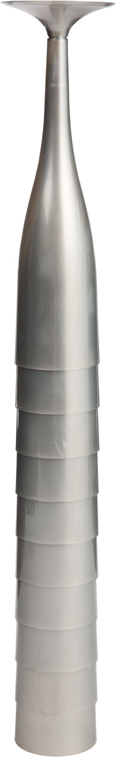 Silver Plastic Champagne Flute, 20-ct Front_Flat