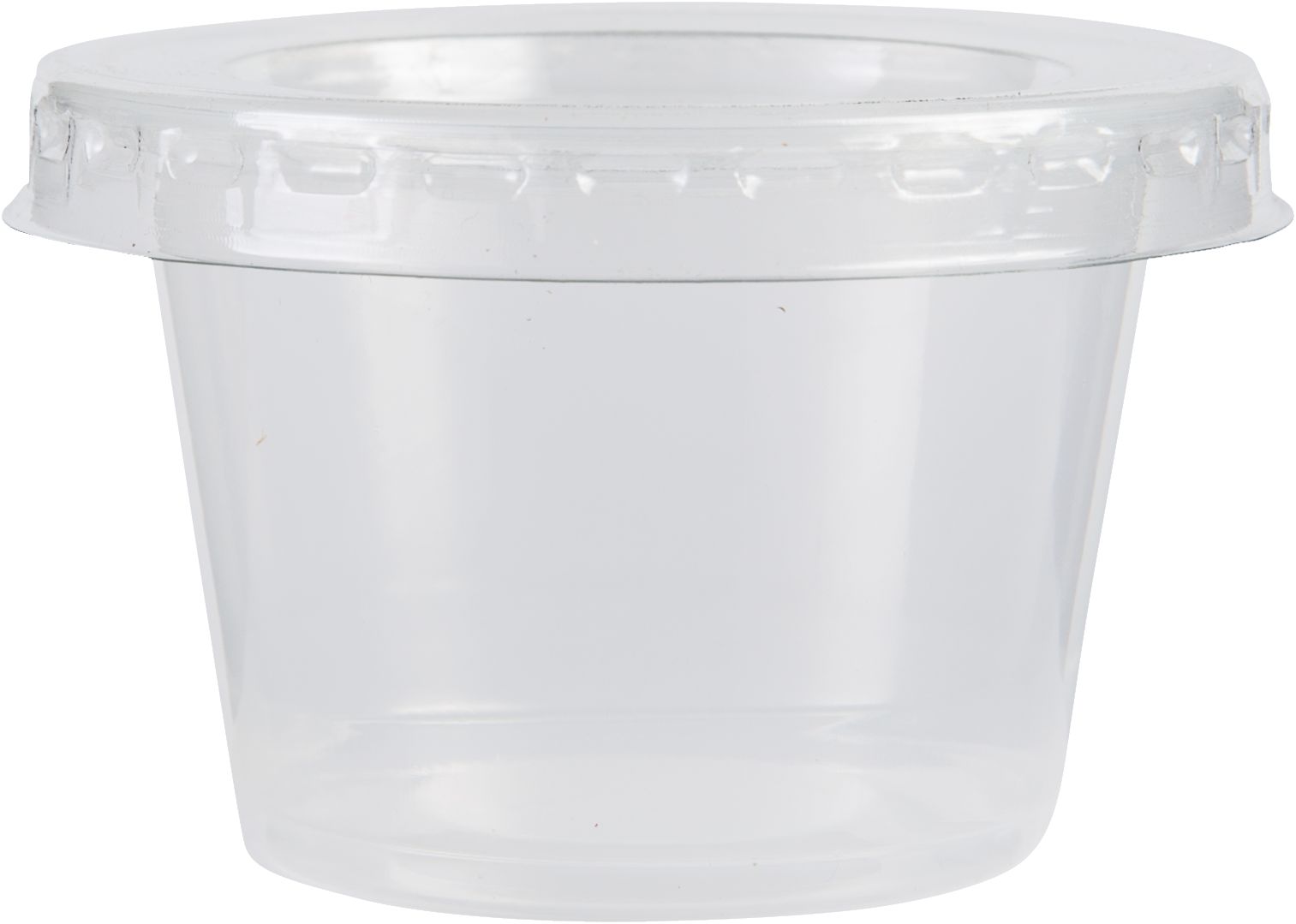 Clear Plastic Jelly Shot Cups with Lids, 60-pk Front_Elevated