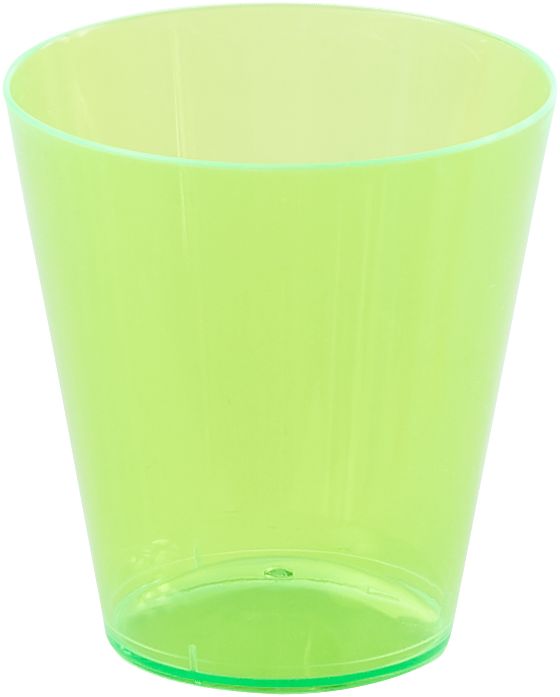 Big Party Pack Plastic Two-Part Shot Glasses, Neon Colours, 2-oz, 100-pk, for New Year's Eve/Graduation/Christmas/Birthday Party Front_Elevated