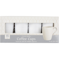 Premium Plastic Coffee Mugs, 12-pk Front_Flat
