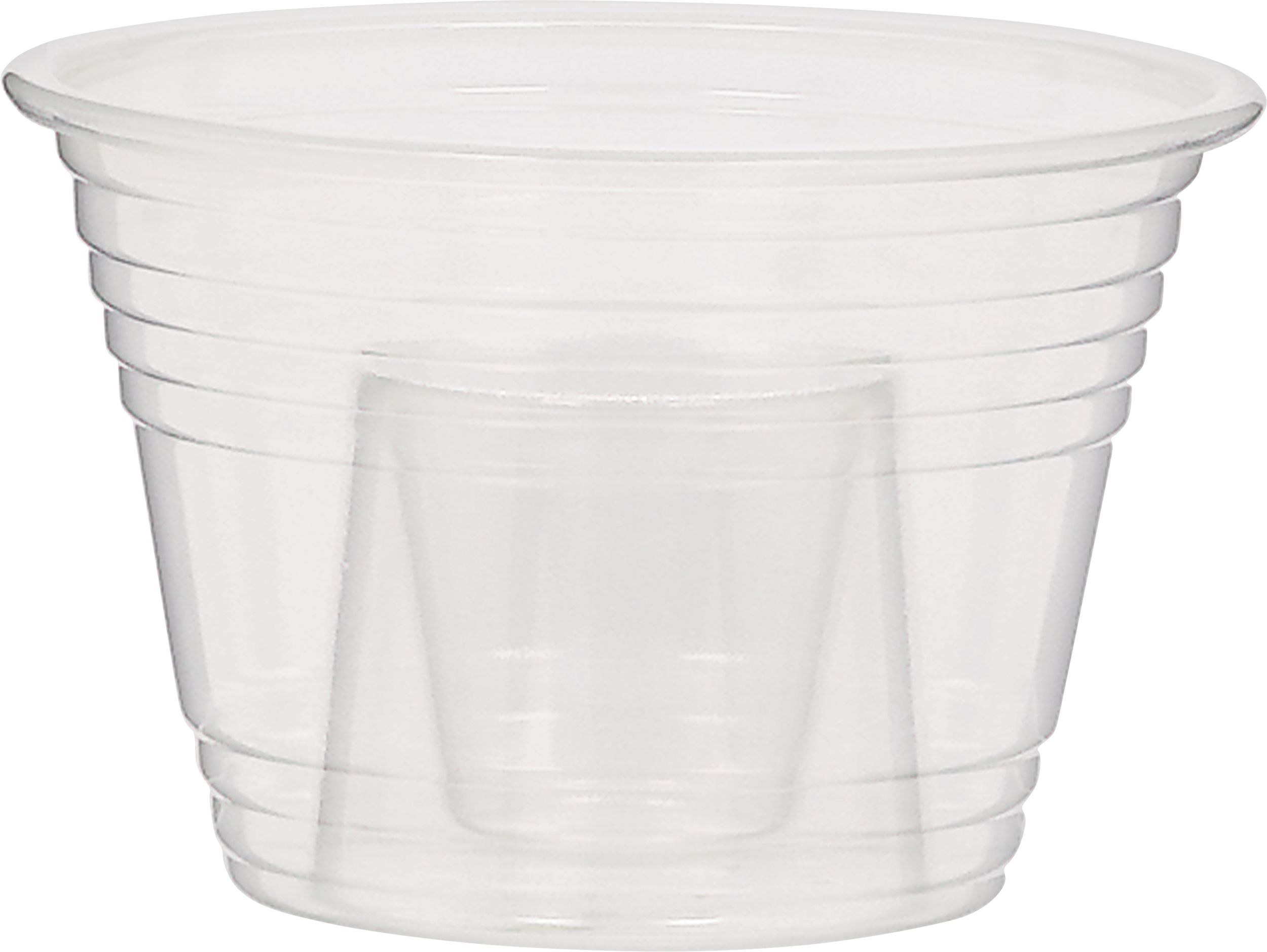 Plastic Two-Part Shot Glasses, Clear, 1-oz, 25-pk, for New Year's Eve/Graduation/Christmas/Birthday Party Front_Flat