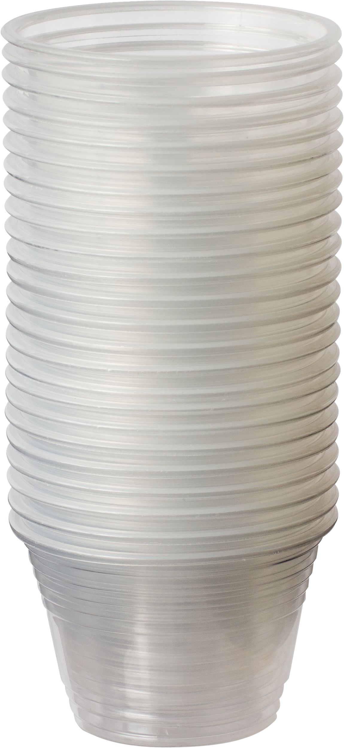 Plastic Two-Part Shot Glasses, Clear, 1-oz, 25-pk, for New Year's Eve/Graduation/Christmas/Birthday Party Front_Elevated