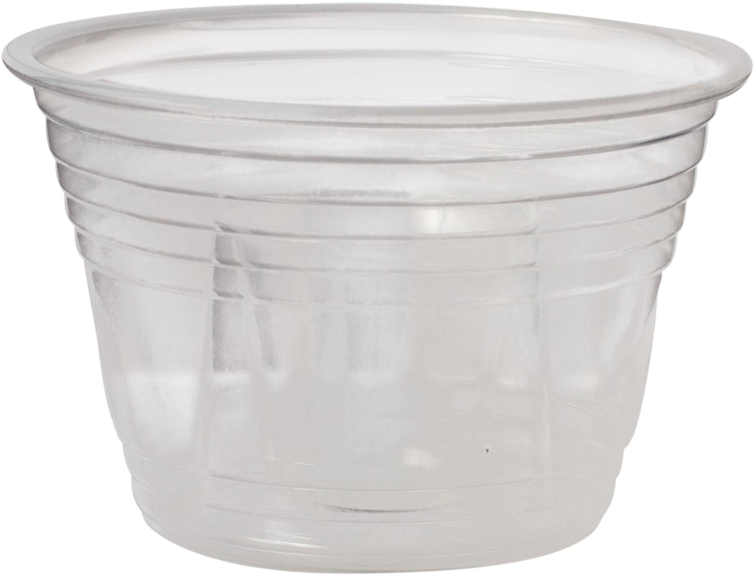 Plastic Two-Part Shot Glasses, Clear, 1-oz, 25-pk, for New Year's Eve/Graduation/Christmas/Birthday Party Front_Flat