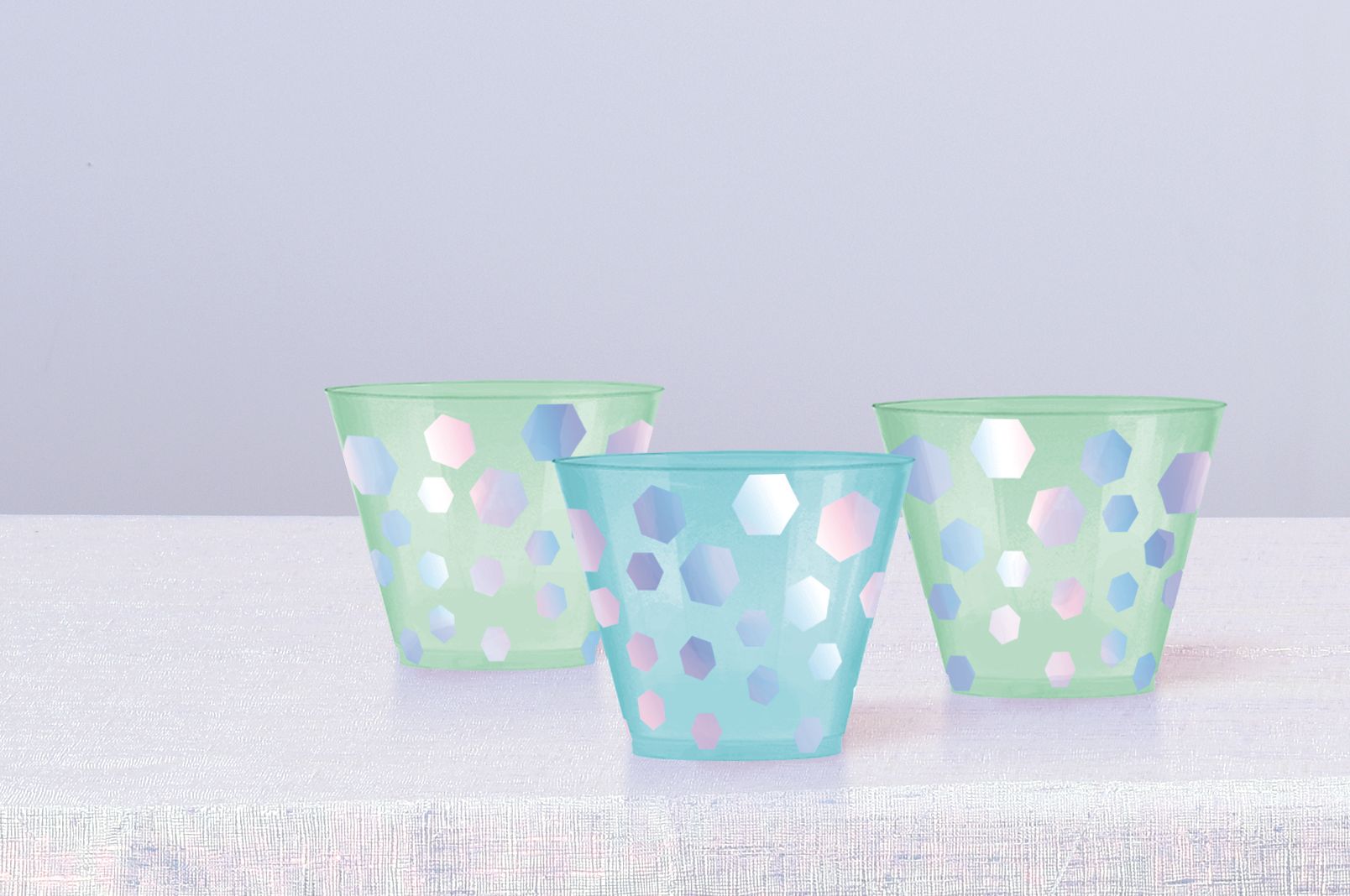 Shimmering Party Plastic Cups, 30-pk Front_Elevated
