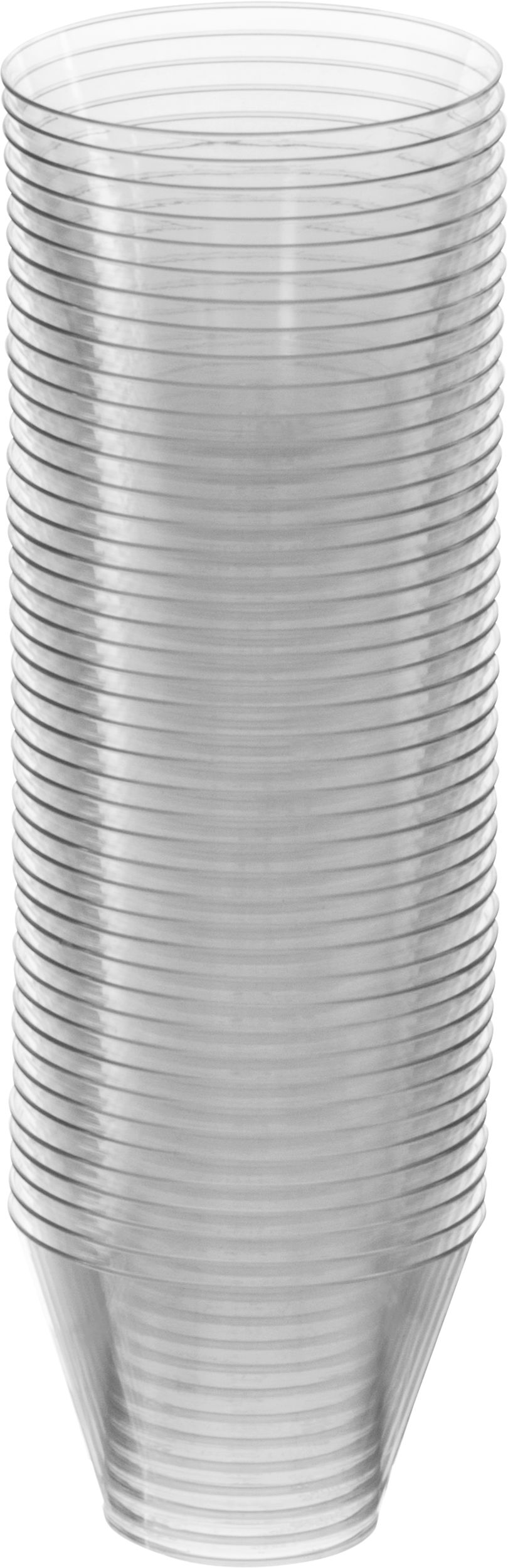 Big Party Pack Plastic Reusable Tumbler Cups, Clear, 5-oz, 88-pk, for Christmas/Thanksgiving/New Year's Eve/Birthday Party Front_Elevated