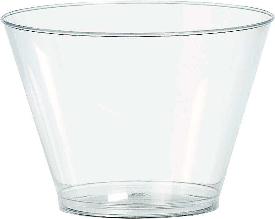 Big Party Pack Plastic Reusable Tumbler Cups, Clear, 5-oz, 88-pk, for Christmas/Thanksgiving/New Year's Eve/Birthday Party Front_Elevated