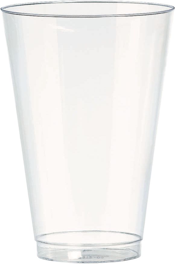 Big Party Pack Plastic Reusable Tumbler Cups, Clear, 14-oz, 32-pk, for Christmas/Thanksgiving/New Year's Eve/Birthday Party Front_Elevated