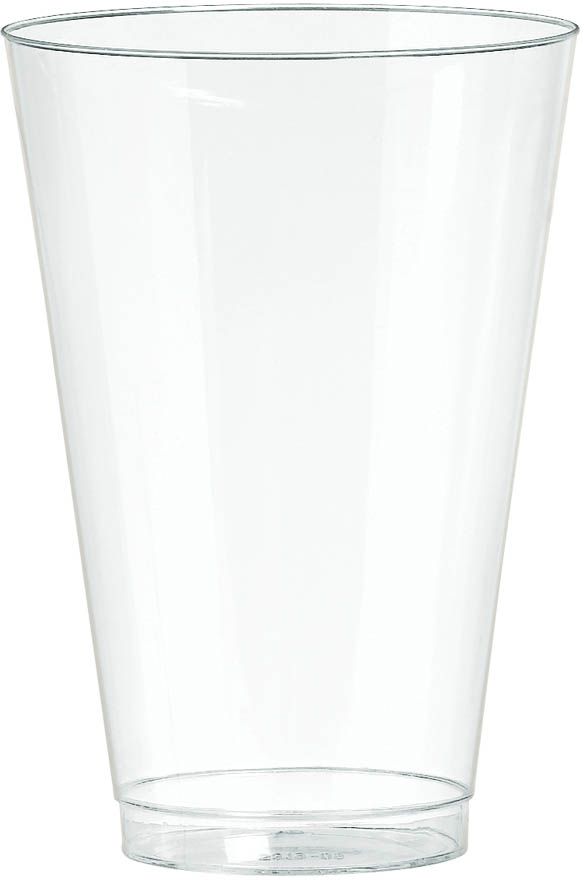 Big Party Pack Plastic Reusable Tumbler Cups, Clear, 14-oz, 32-pk, for Christmas/Thanksgiving/New Year's Eve/Birthday Party Front_Elevated
