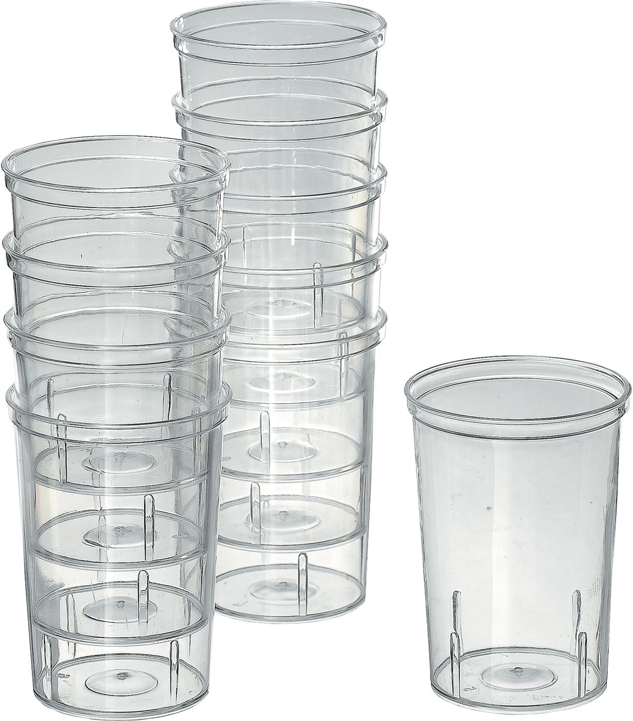 Big Party Pack Plastic Reusable Shooter Glasses, Clear, 5-oz, 20-pk, for Christmas/Thanksgiving/New Year's Eve/Birthday Party Front_Elevated