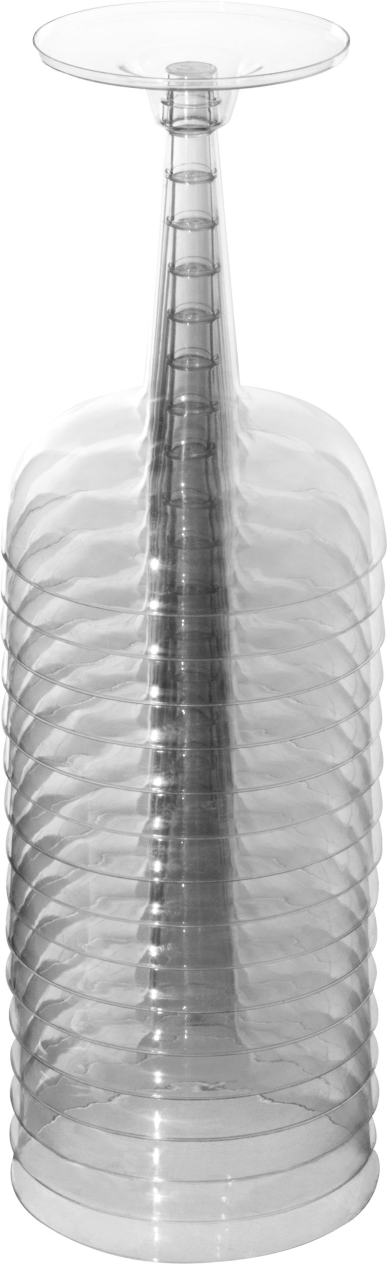 Big Party Pack Plastic Reusable Champagne Coupe, Clear, 4-oz, 32-pk, for Christmas/Thanksgiving/New Year's Eve/Birthday Party Bottom_Plunge