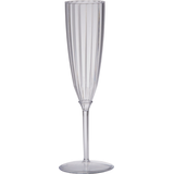 Flûtes à champagne en plastique de qualité supérieure pour anniversaires, fêtes prénatales, plus, transparentes, 5&nbsp;oz, paq. 8 Front_Elevated