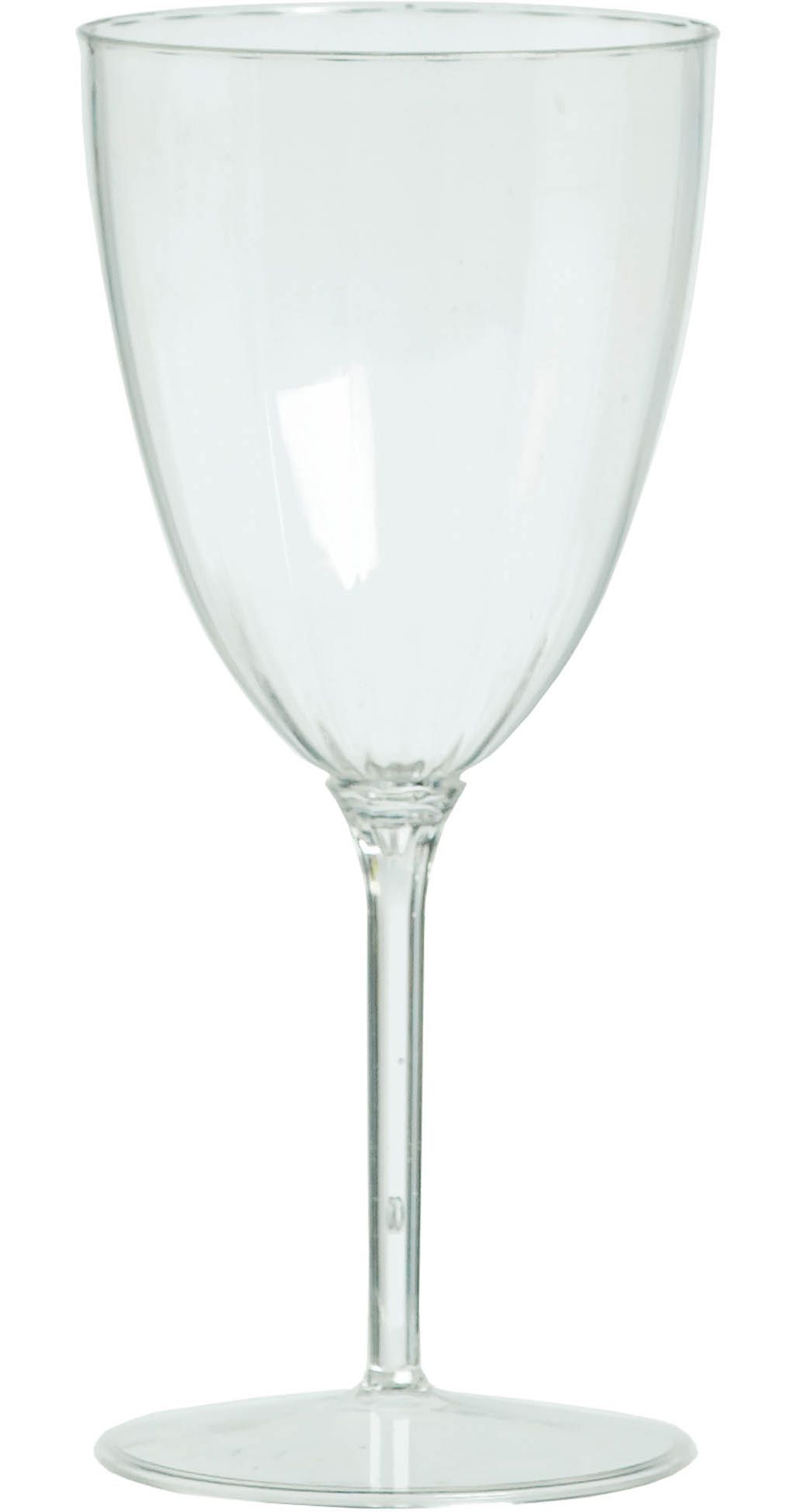 Verres à vin en plastique de qualité supérieure, anniversaires, fêtes prénatales, plus, transparents, 8&nbsp;oz, paq. 8 Front_Elevated