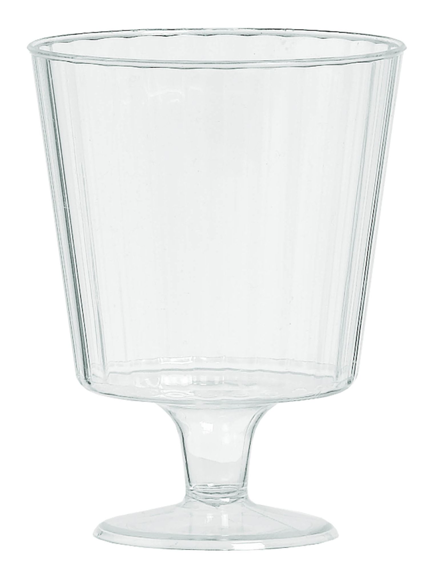 Plastic Wine Glasses, Birthdays, Showers, More, Clear, 5-oz 24-pk Front_Elevated