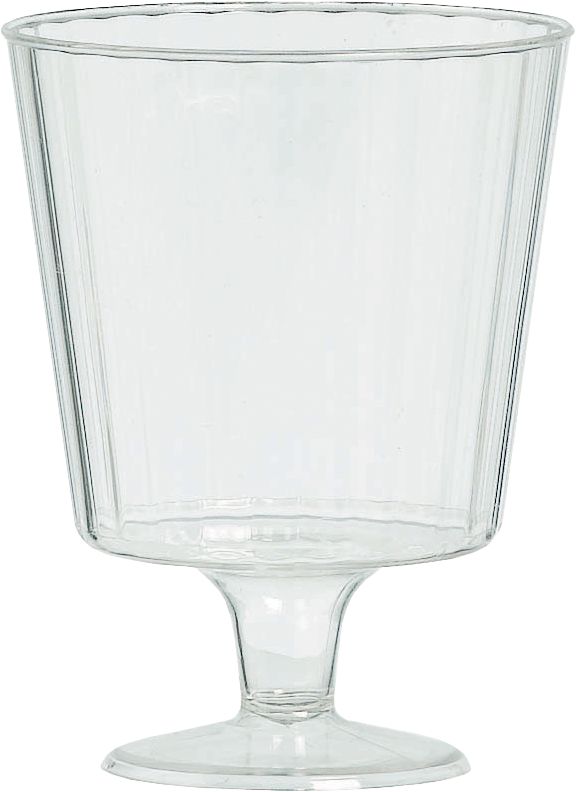 Plastic Wine Glasses, Birthdays, Showers, More, Clear, 5-oz 24-pk Front_Elevated