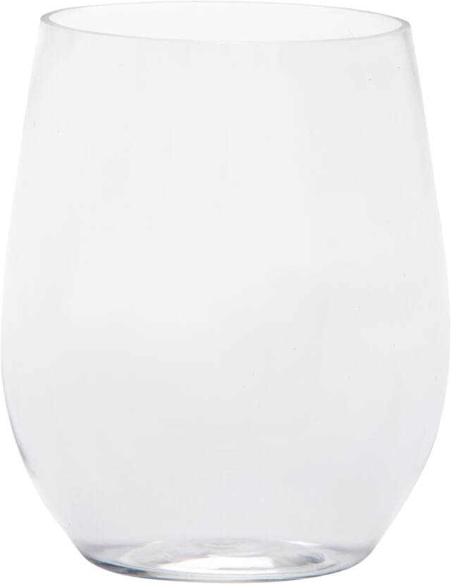 Plastic Stemless Wine Glasses, Birthdays, Showers, More, Clear, 12oz
