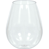 Mini Clear Plastic Stemless Wine Glasses, 10-pk Front_Elevated