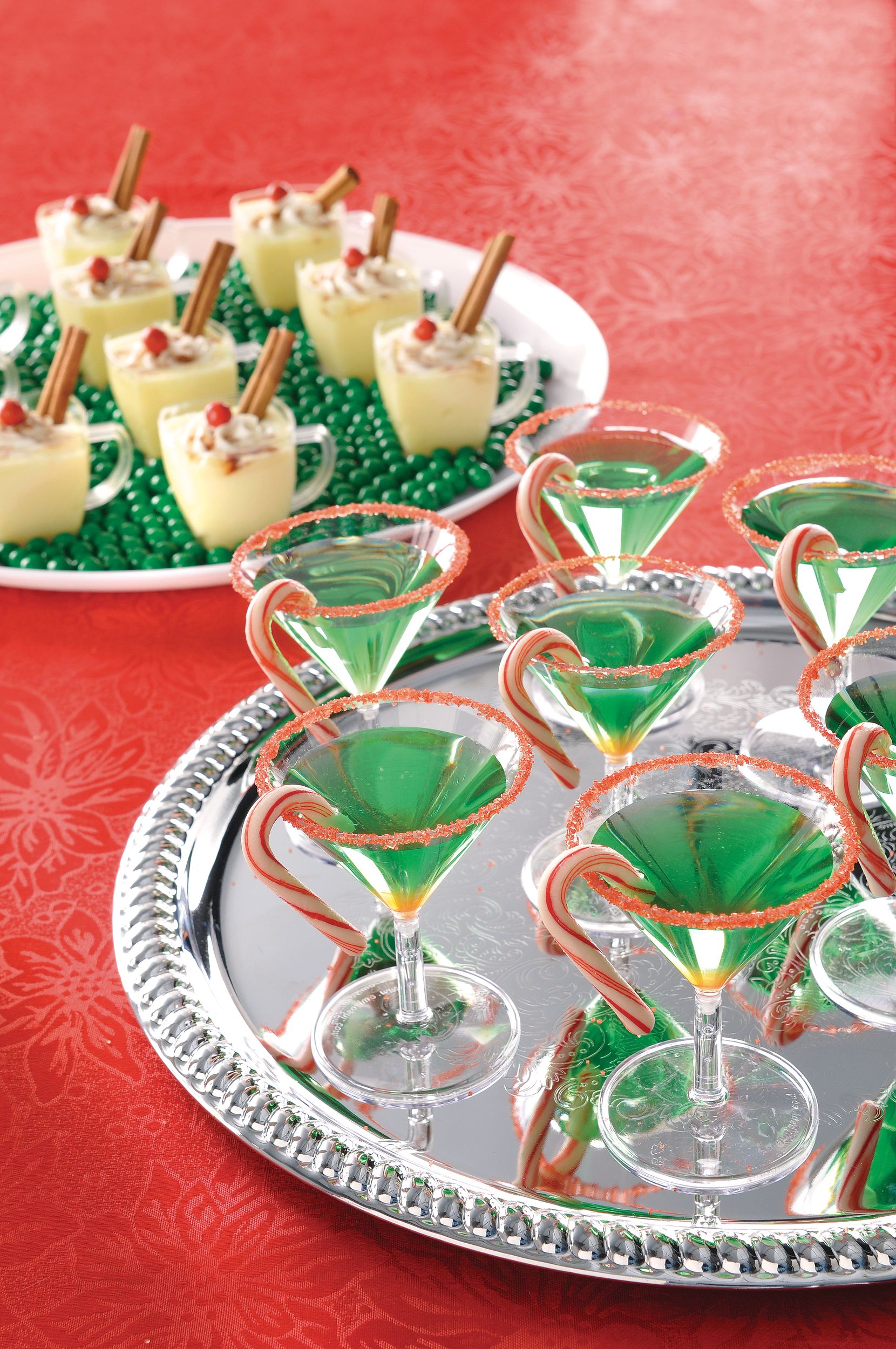 Mini Clear Plastic Martini Glasses, 20-pk Overhead_Plunge