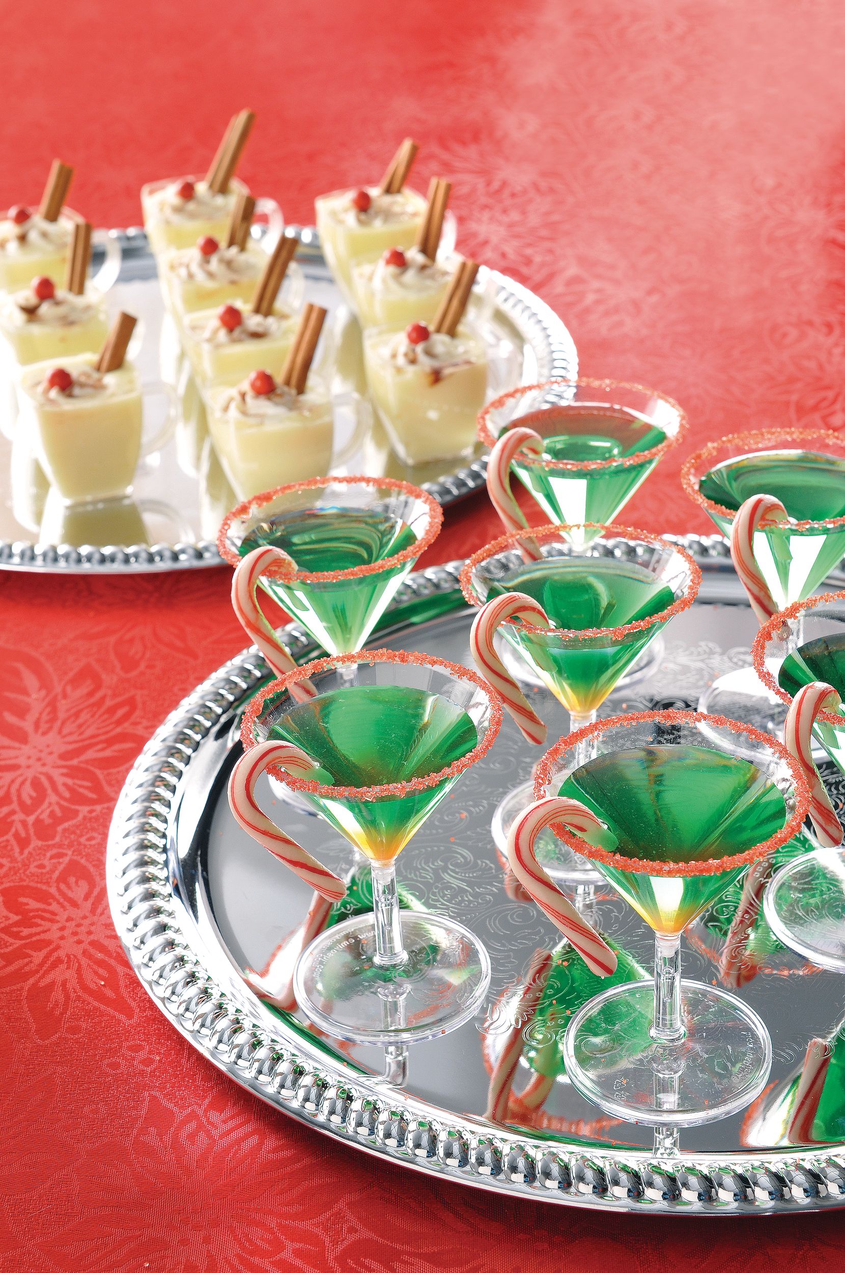 Mini Clear Plastic Martini Glasses, 20-pk Overhead_Plunge