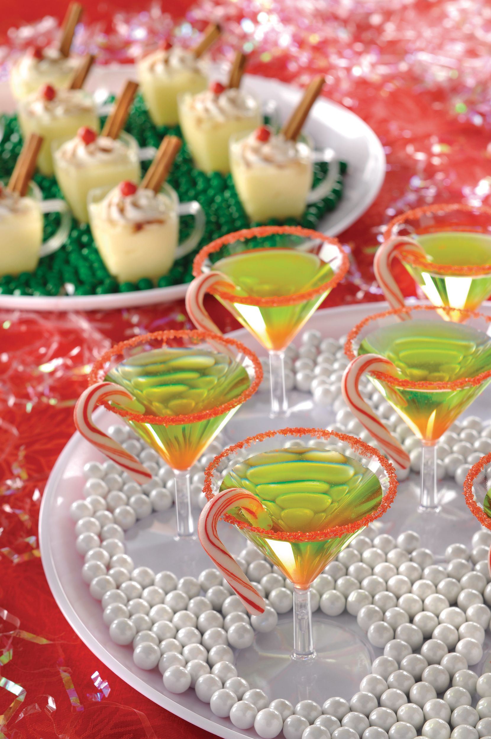 Mini Clear Plastic Martini Glasses, 20-pk Overhead_Plunge