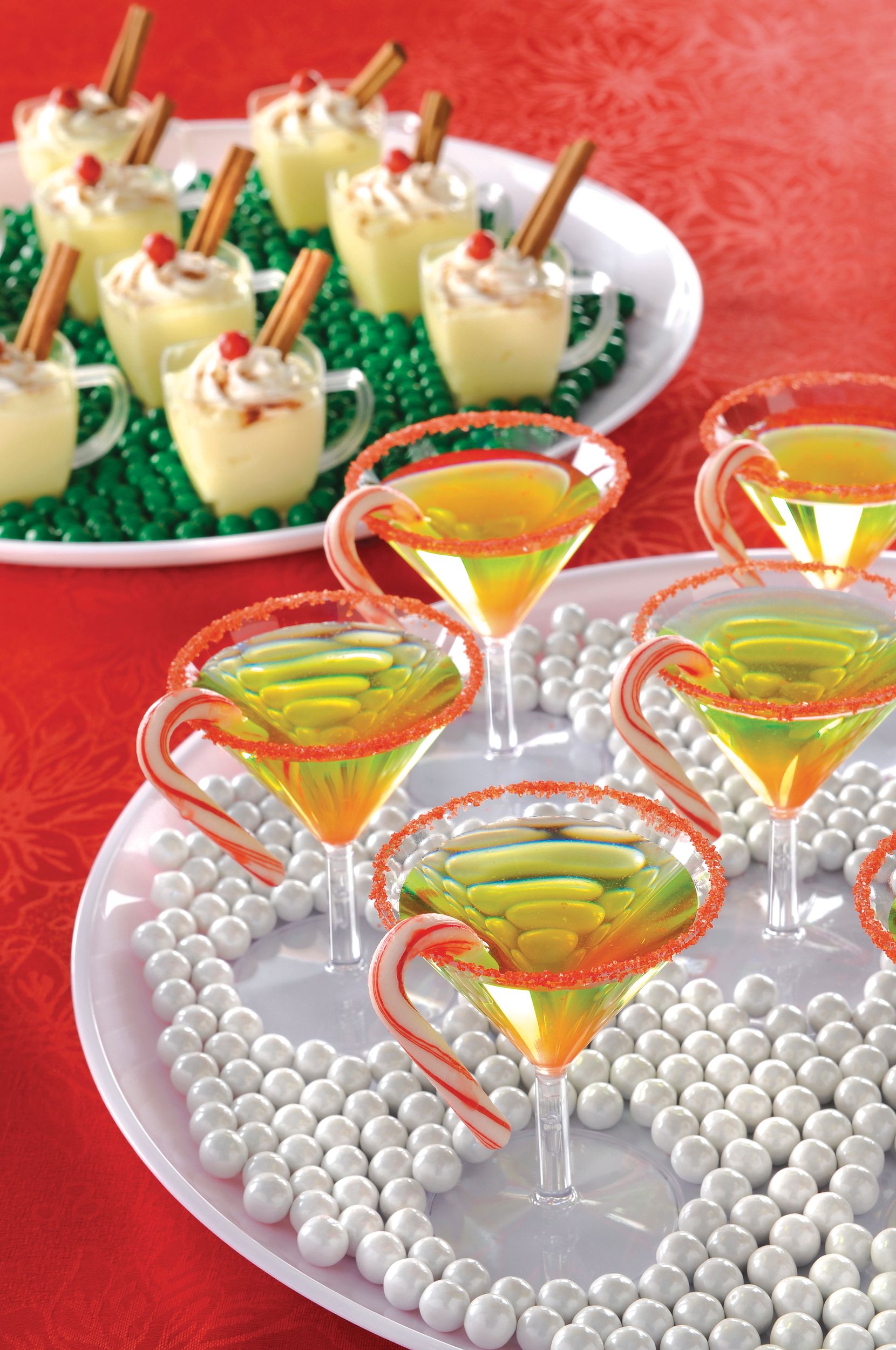 Mini Clear Plastic Martini Glasses, 20-pk Overhead_Plunge