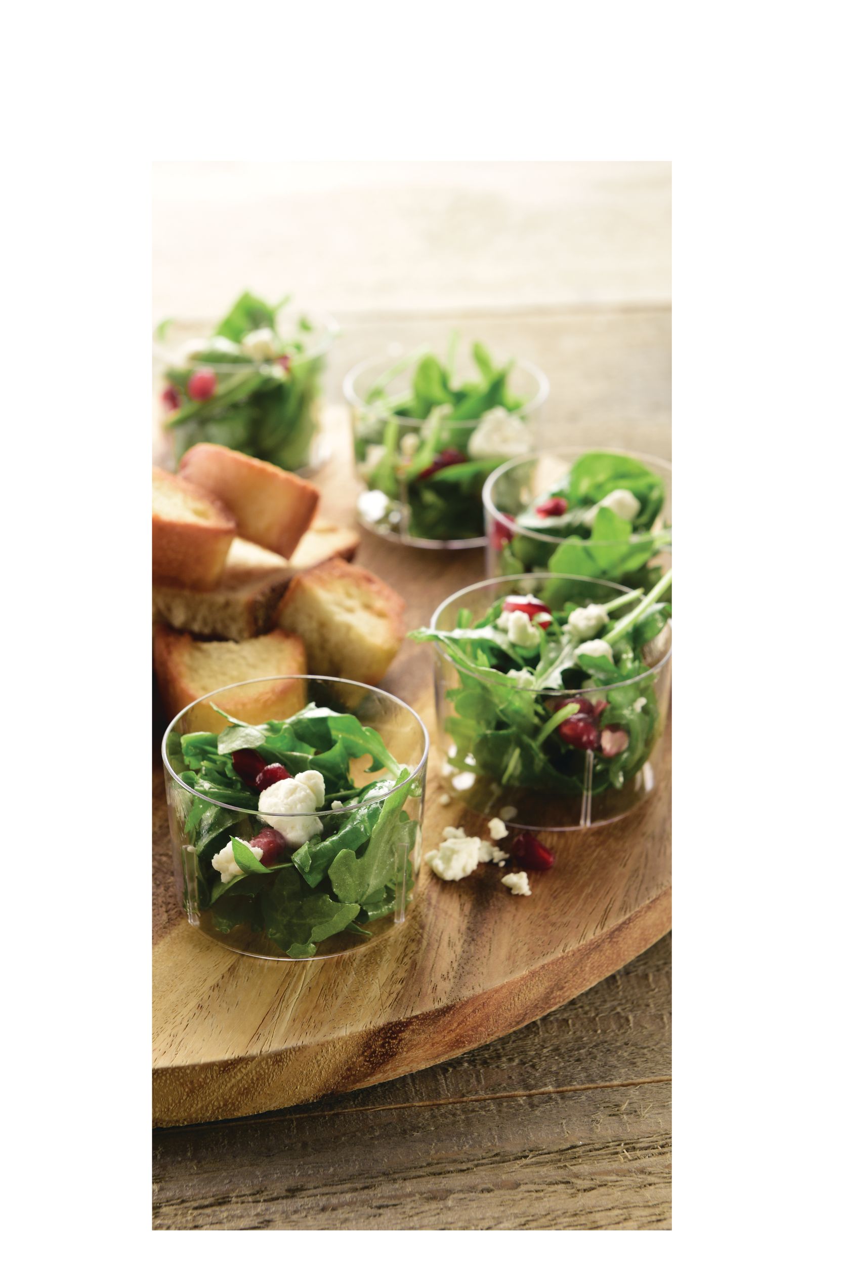 Round Mini Plastic Reusable Serving Bowls, Clear, 1-in, 40-pk, for Christmas/Thanksgiving/New Year's Eve/Birthday Party Composite_or_Mixed