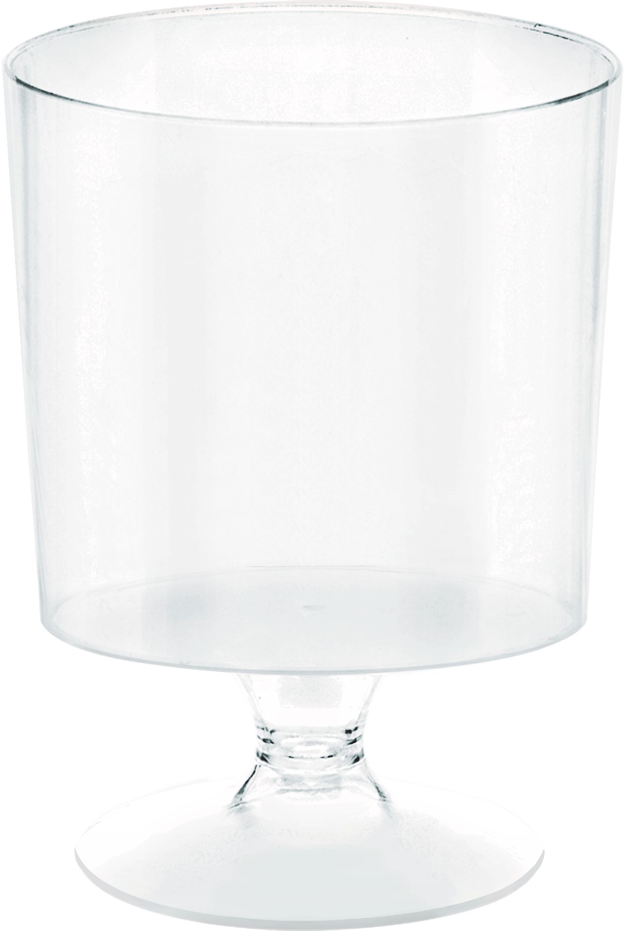 Mini Clear Plastic Footed Bowls, 40-pk Front_Elevated