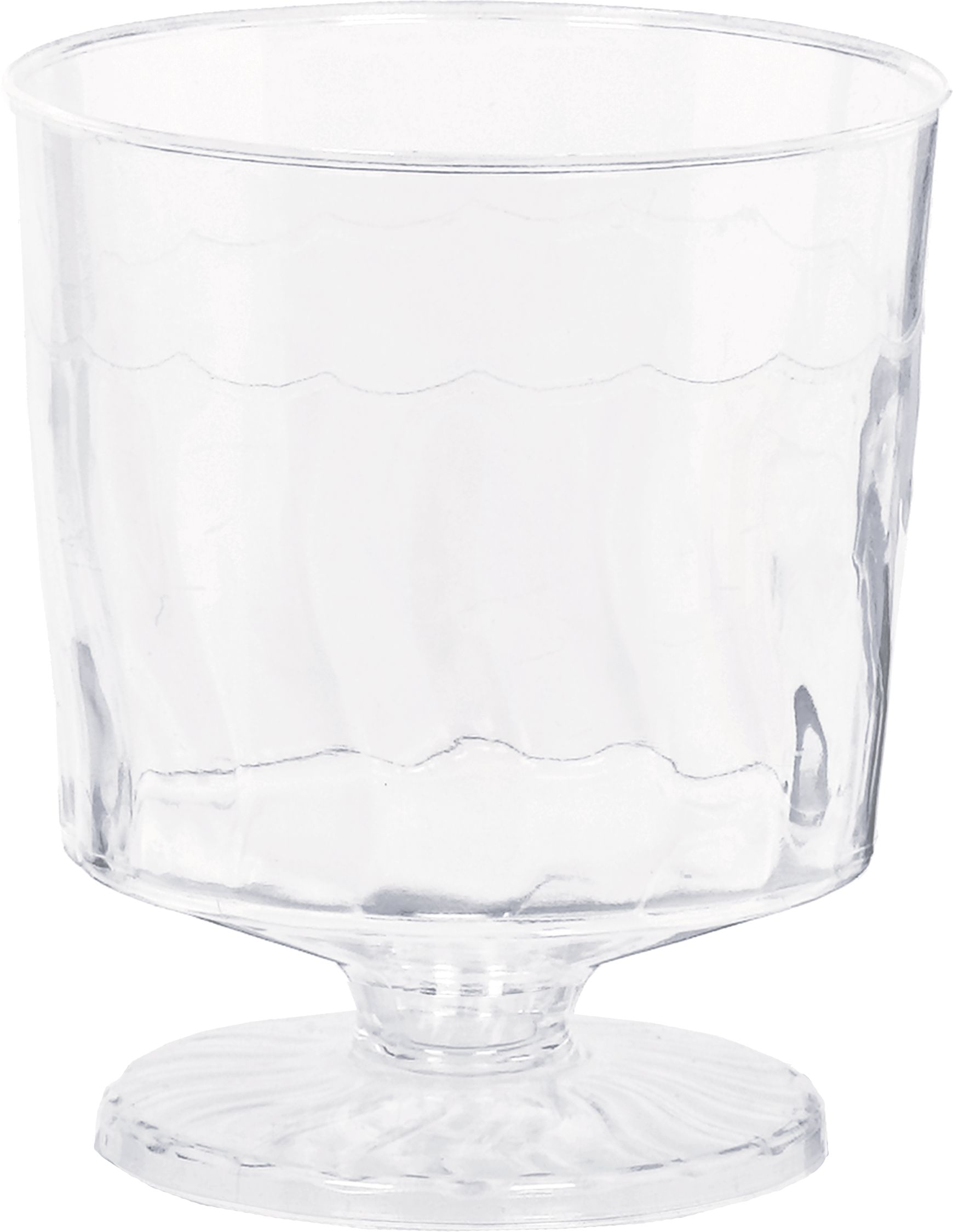 Mini Clear Plastic Footed Bowls, 40-pk Front_Elevated