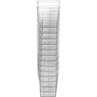 Clear Premium Plastic Square Cups, 14-pk Front_Flat