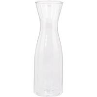 Plastic Reusable Carafe, Clear, 35-oz, for Christmas/Thanksgiving/New Year's Eve/Birthday Party