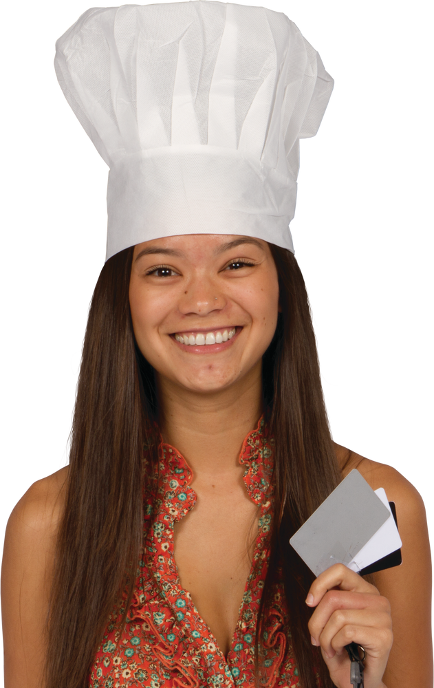 Chapeau de chef en papier jetable pour fêtes d'anniversaire, fête, cours de  cuisine, blanc, taille unique
