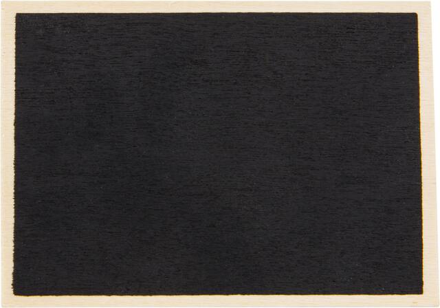 Supports en bois pour tableau noir, fêtes d’anniversaire, plus, noir, 3 1/2 x 6 1/2 po, paq. 8 Front_Flat