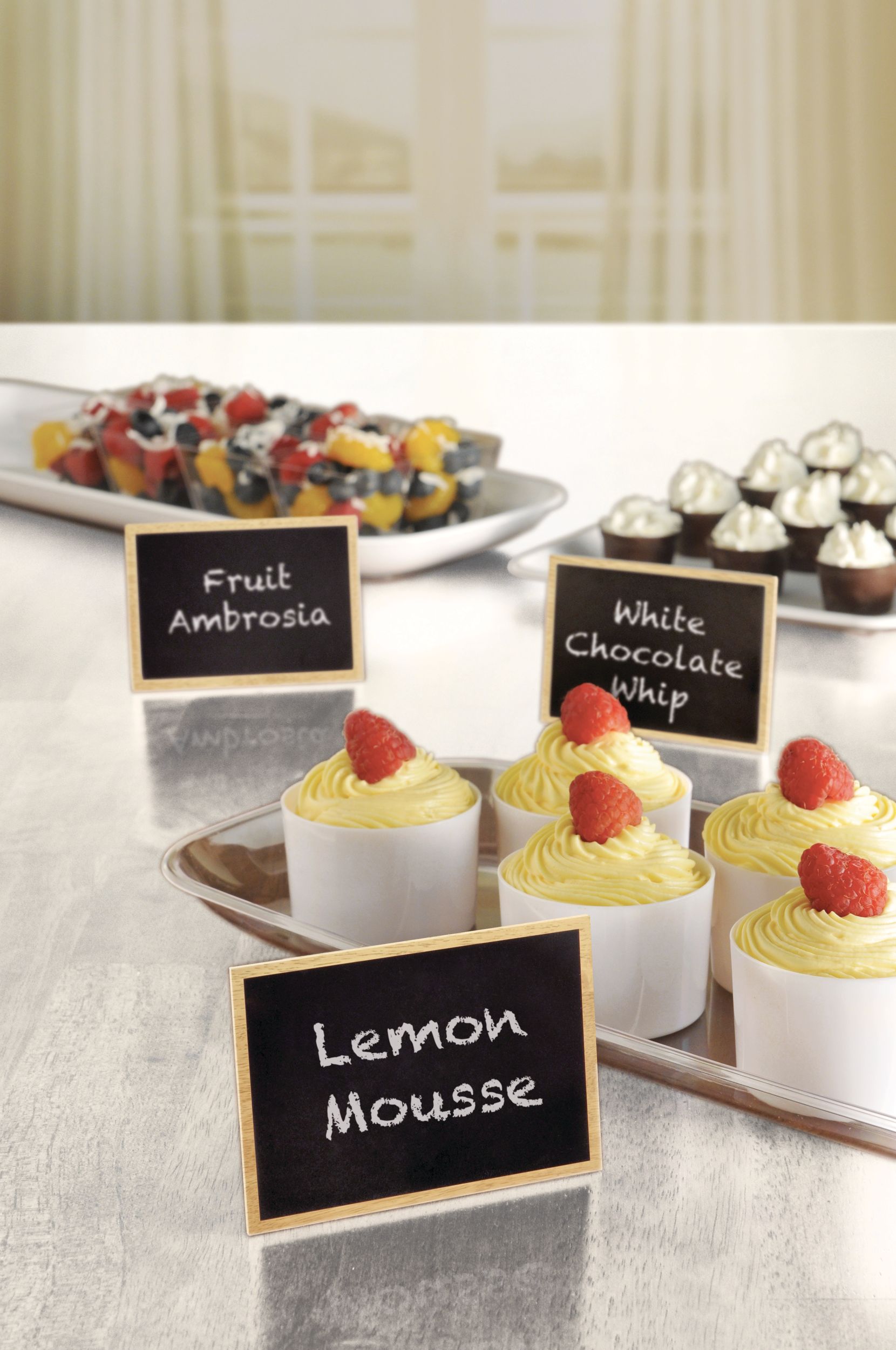 DIY Customizable Chalkboard Stand Sign Decoration, Black, 6.5-in, 8-pk, for Birthday/Graduation/Wedding Composite_or_Mixed