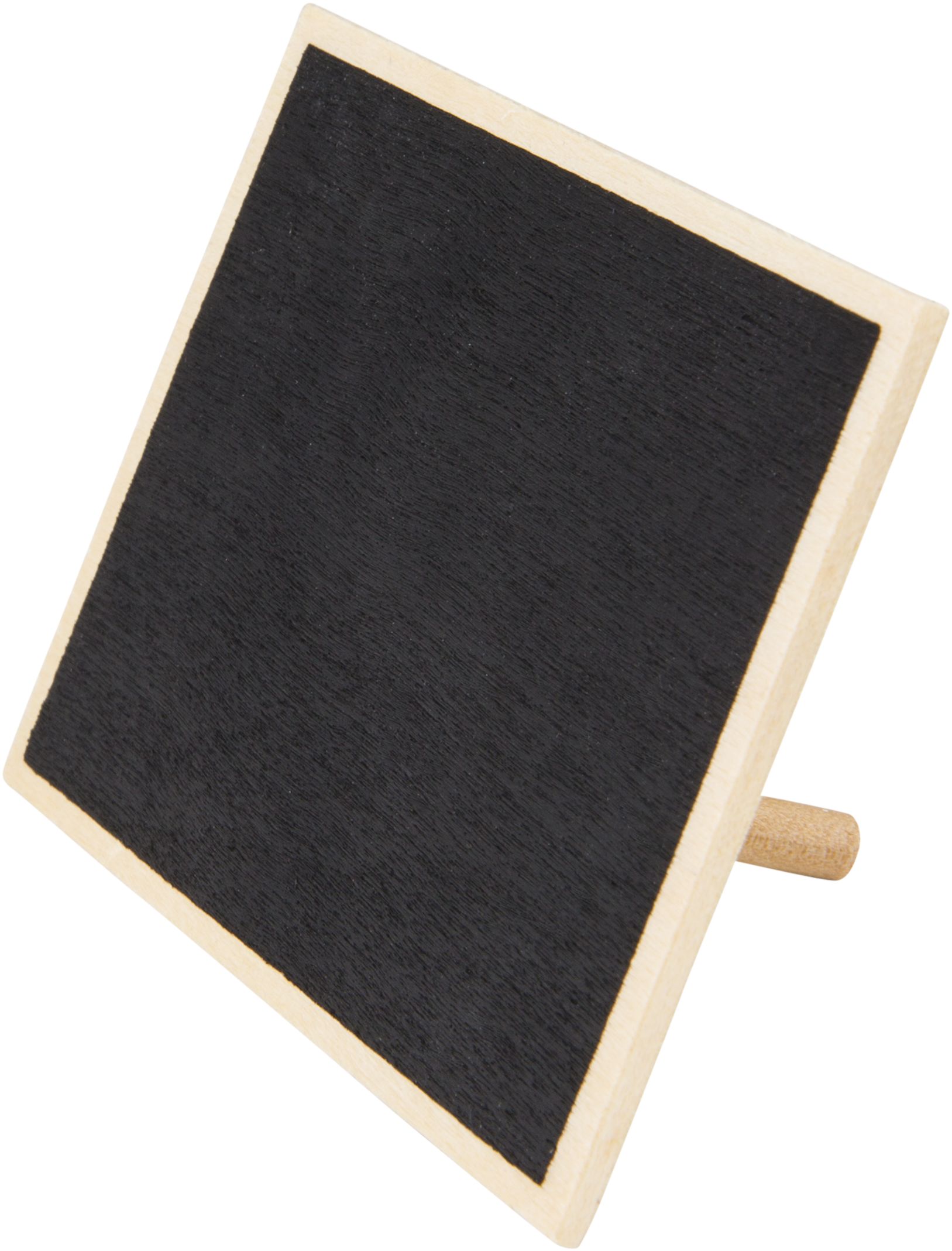 DIY Customizable Chalkboard Stand Sign Decoration, Black, 6.5-in, 8-pk, for Birthday/Graduation/Wedding Front_Angled_Left