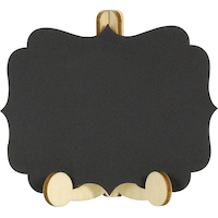 Mini affiche tableau noir personnalisable en bois pour fêtes d'anniversaire, fête, anniversaire, paq. 6