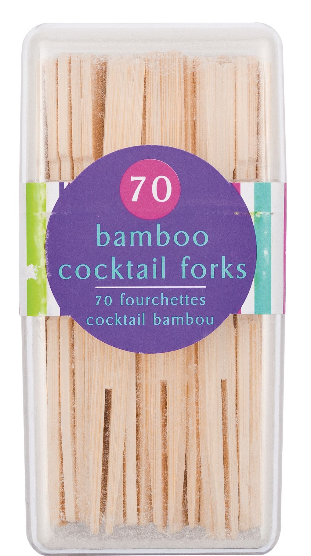 Bamboo, Snack Picks, Spears Cheese Fruits, more, 3 1/2-in, 70-pk Front_Flat