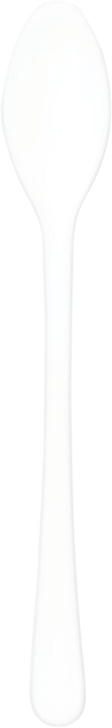 Mini-cuillères en plastique blanc, paq. 40 Overhead_Flat
