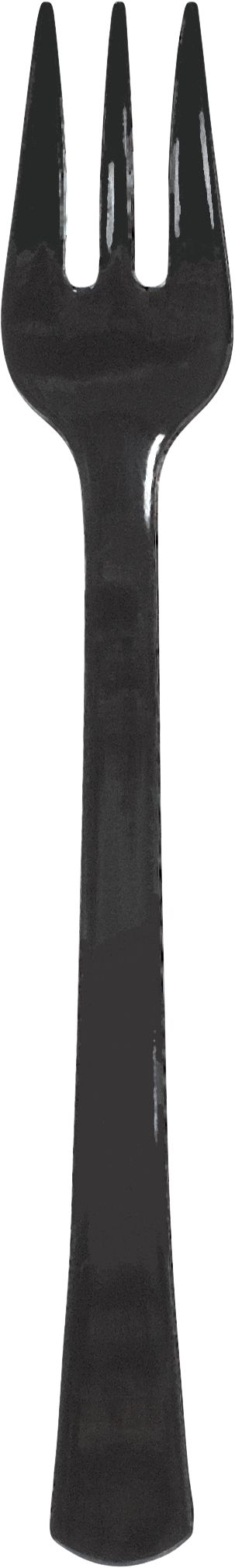 Mini Plastic Forks for Birthday, Party, Anniversary, Black, 40-pk Overhead_Flat