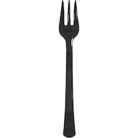 Mini fourchettes en plastique pour fêtes d'anniversaire, fête, anniversaire, noir, paq. 40 Overhead_Flat