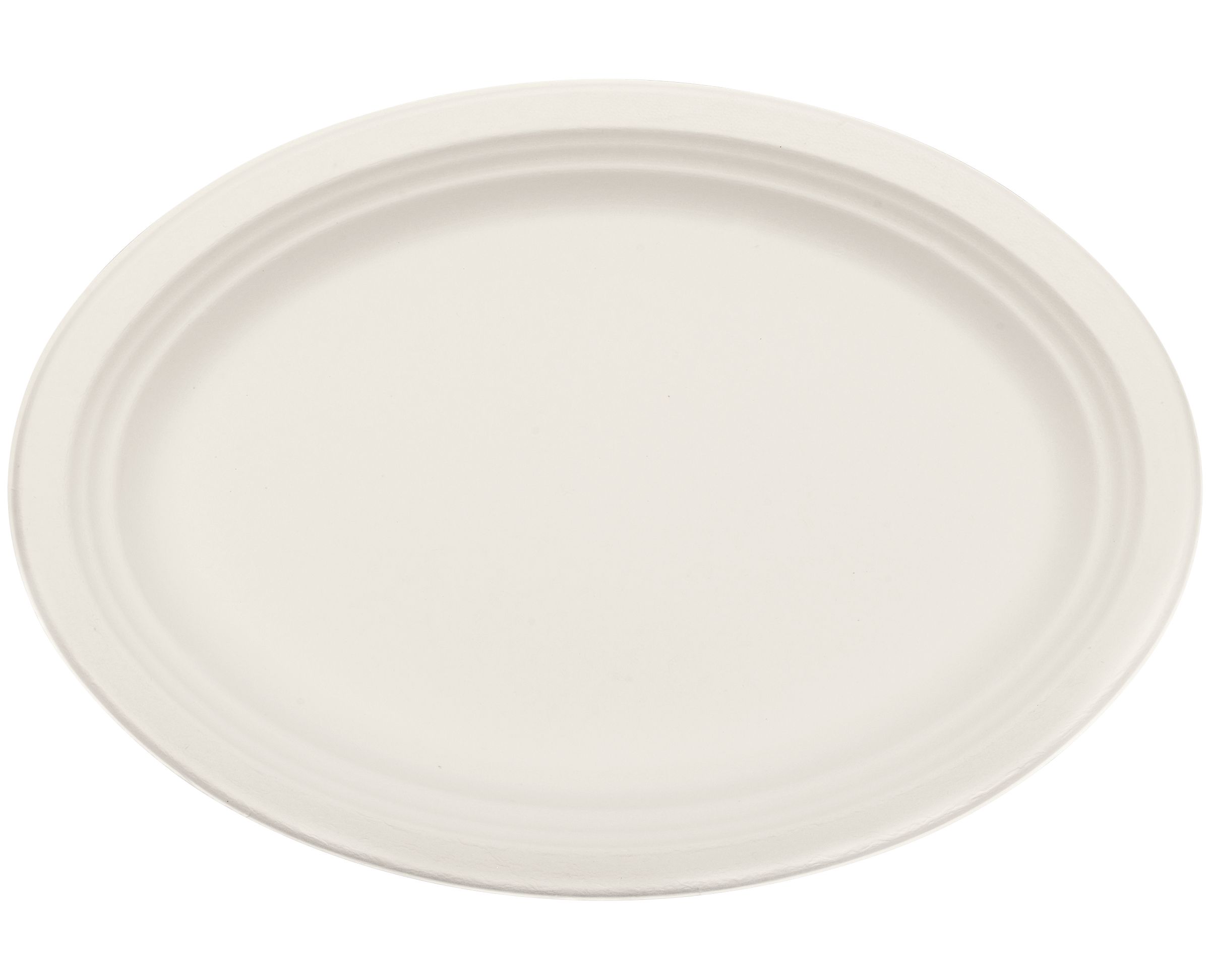 Plateaux écologiques géants robustes pour fêtes d'anniversaire, fête, anniversaire, blanc, paq. 24 Front_Flat