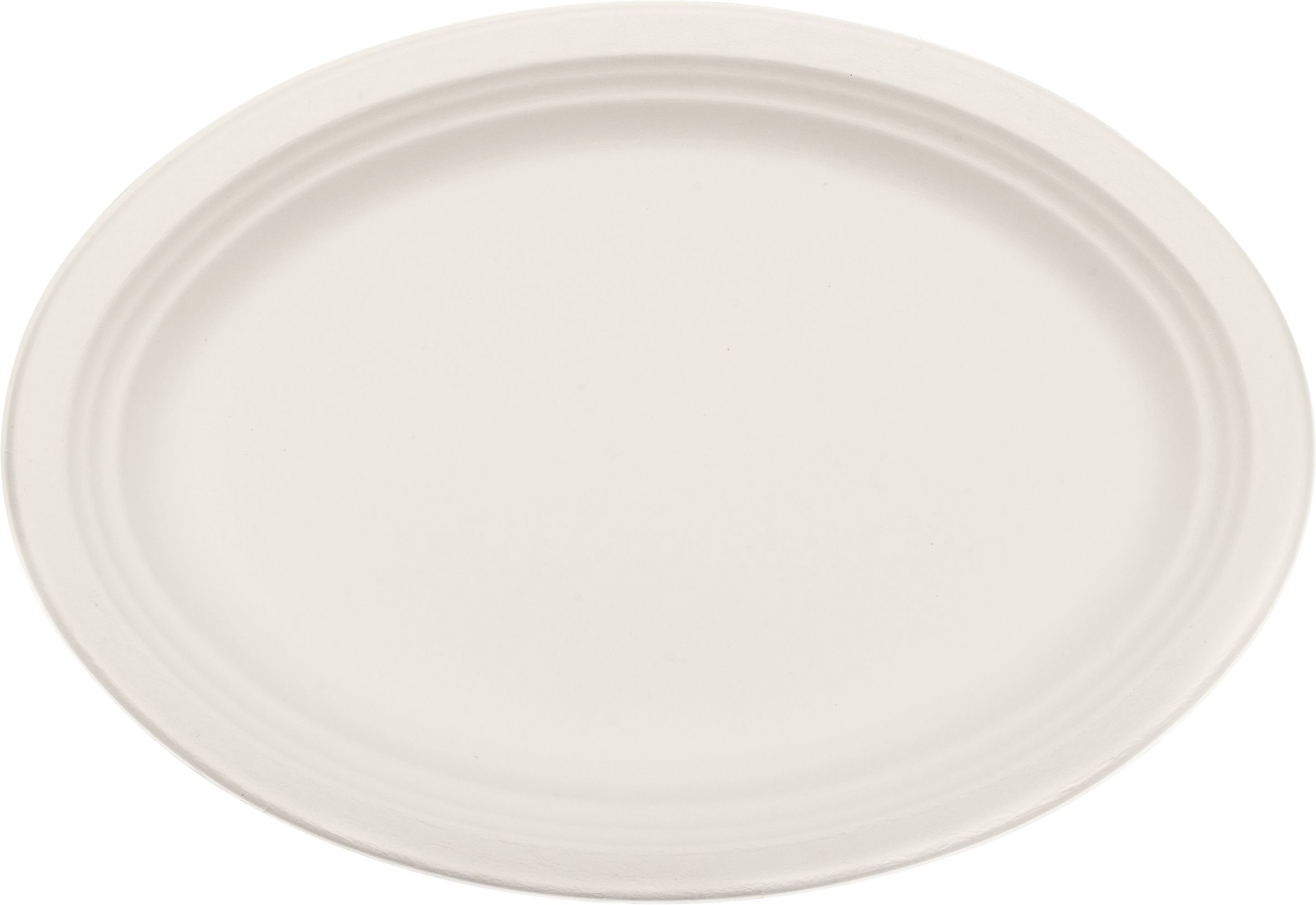 Plateaux écologiques géants robustes pour fêtes d'anniversaire, fête, anniversaire, blanc, paq. 24 Front_Flat