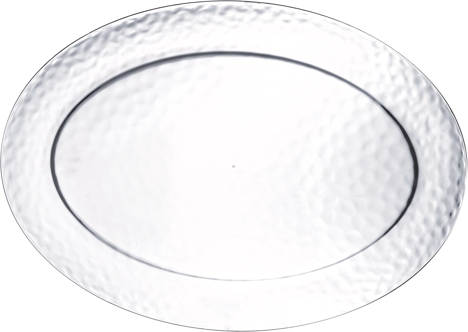 Plateau ovale en plastique martelé de qualité supérieure Overhead_Flat