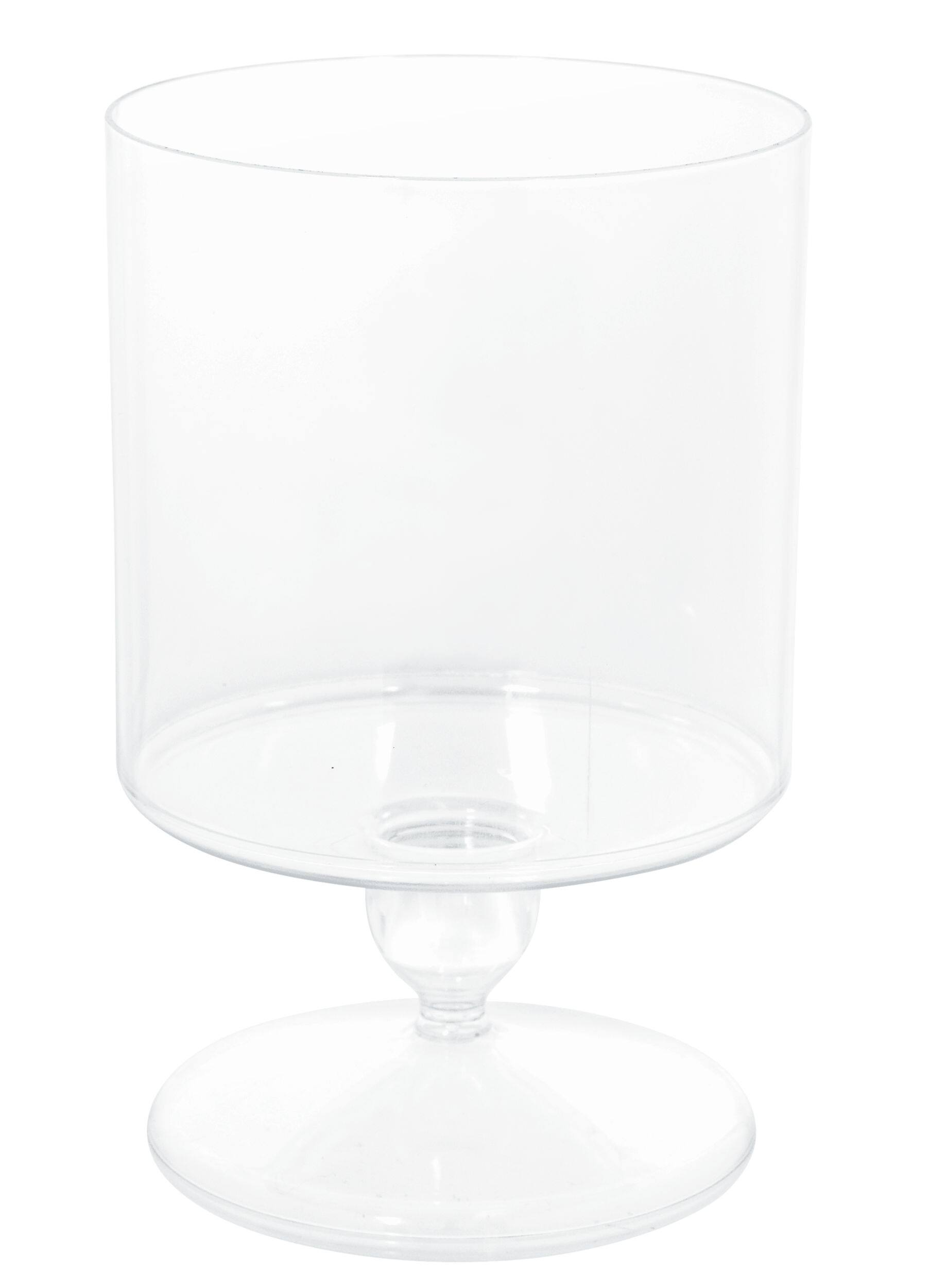 Cylinder Plastic Reusable Container, Clear, 48-oz, for Birthday/Baby Shower/Wedding Front_Elevated