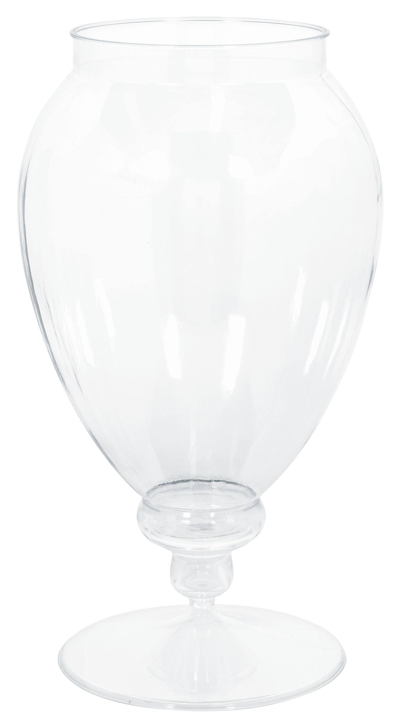 Plastic Reusable Apothecary Jar, Clear, 10-in,  for Birthday/Baby Shower/Wedding Front_Elevated